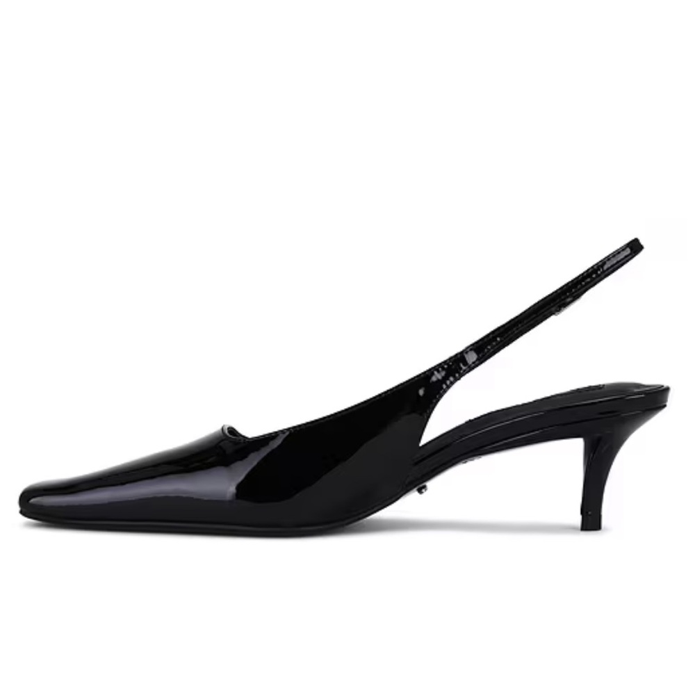 Tony Bianco Black Slingback Heels - Picture 4 of 5